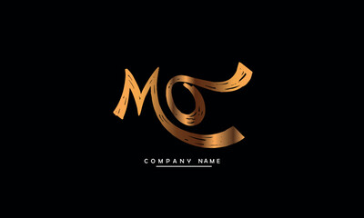 MO, OM, M, O Abstract Letters Logo Monogram