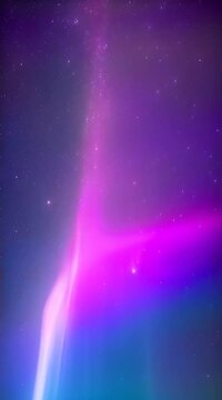 beautiful and colorful aurora in the night sky with stars in the background, Cinematic