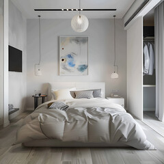 scandinavian style bedroom interior design