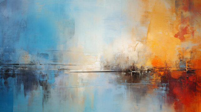 Abstract Oil Painted Backdrop ..