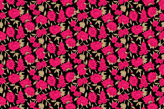 Seamless repeat pattern design, Perfect for digital print, wallpaper, engraving etc.