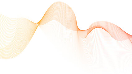 Elegant abstract smooth swoosh speed orange wave modern stream background. Vector illustration - obrazy, fototapety, plakaty