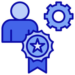Talent management Blue Icon