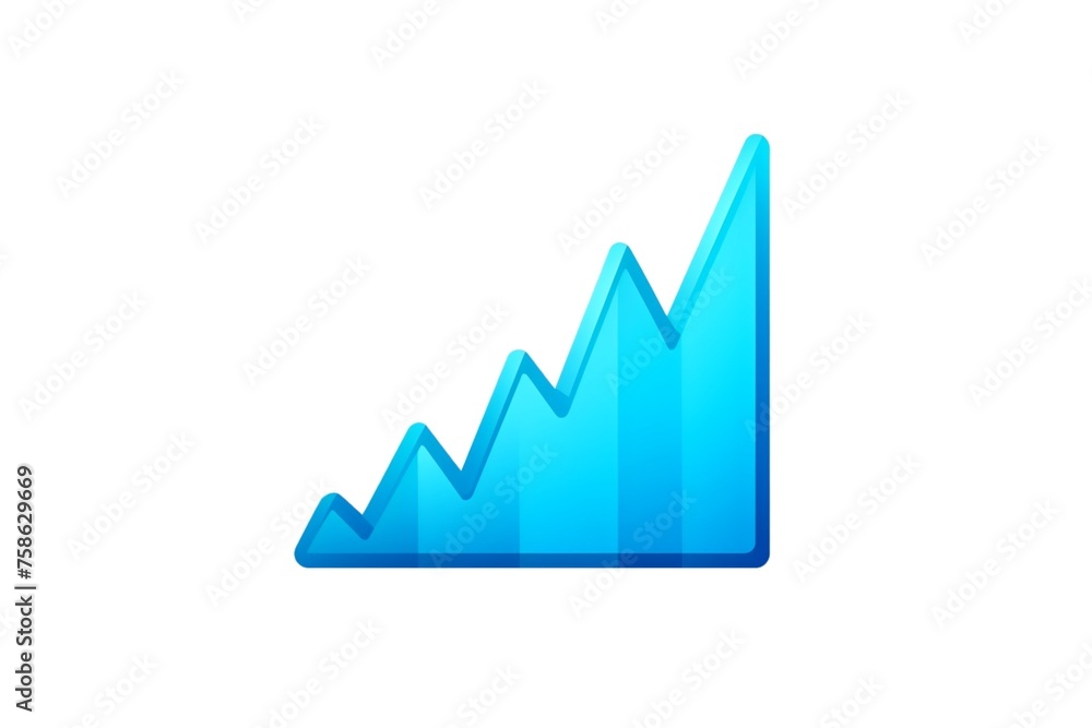 Poster increasing stocks icon. trendy increasing stocks logo concept on transparent background from busines