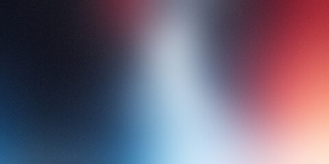 Fototapeta premium Blue white red pink black color gradient background, grainy texture effect, poster banner landing page backdrop design