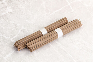 Asian aw soba bukwheat noodle