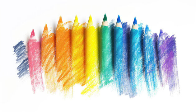 Vibrant Artistic Color Pencil Array
