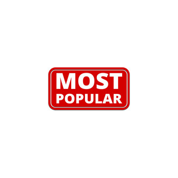 Most popular icon isolated on transparent background