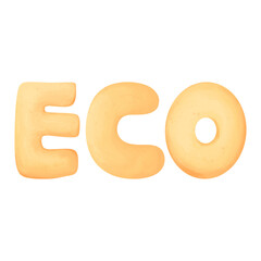 Eco Clipart Watercolor PNG File 