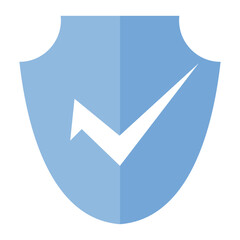 Premium Blue Check Mark Sign Vector, Verification mark