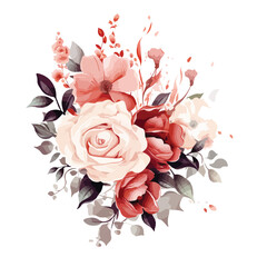 Elegant Flower Clipart Clipart isolated on white background