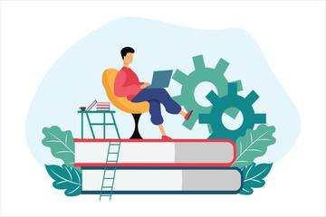 Finance Business Flat Illustration Design