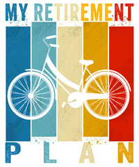 my retirement plan Design Bicycle PNG vintage retired 2024 design Bicycle lovers - Bicycle shirt design png