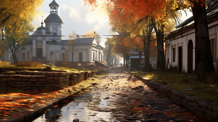 Ancient Vitebsk in the autumn ..