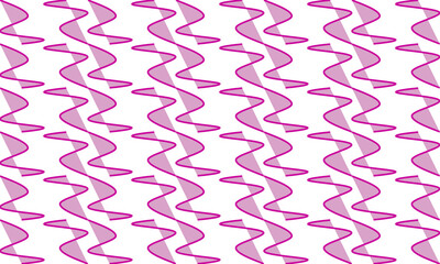 seamless geometric pattern, pink curve wave repeat seamless pattern on white background, replete image design for fabric printing