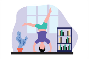 Weekend Activity Flat Illustration Design
