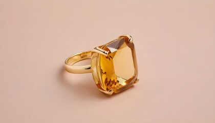 A Statement Cocktail Ring Featuring A Large Facet