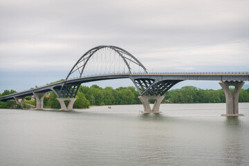 Obraz premium The Bridge by His Majesty's Fort at Crown Point, Crown Point State Historic Site