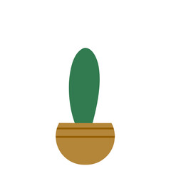 Vector Cactus In Pot