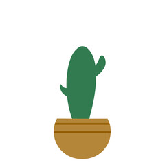 Vector Cactus In Pot