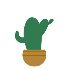 Vector Cactus In Pot