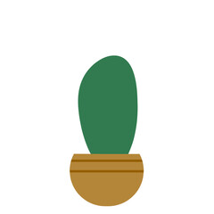 Vector Cactus In Pot