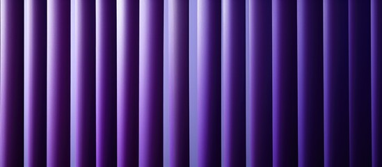 Close-up photo of vertical purple blinds accentuates texture and color gradient