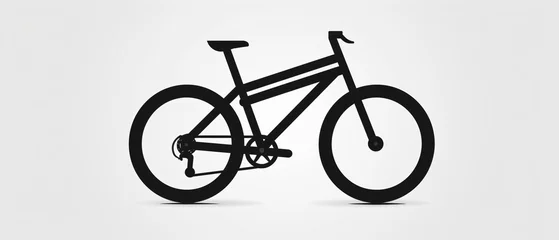 Papier Peint photo Vélo Bike icon or logo isolated sign symbol vector illustration