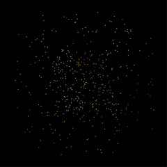  Stardust Gold Foil Frame Gold brush stroke. Sparkling golden ring frame made on brush stroke isolated on transparent background. Stardust Gold Foil Frame.Vector design element.