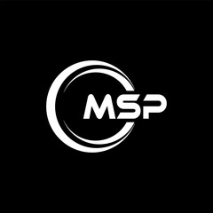 MSP Logo Design, Inspiration for a Unique Identity. Modern Elegance and Creative Design. Watermark Your Success with the Striking this Logo.