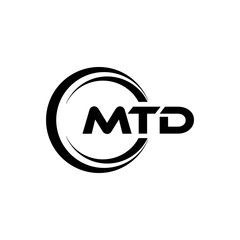 MTD Logo Design, Inspiration for a Unique Identity. Modern Elegance and Creative Design. Watermark Your Success with the Striking this Logo.