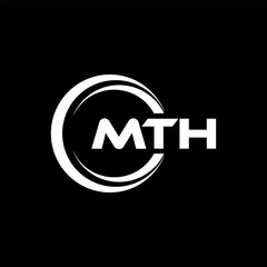 MTH Logo Design, Inspiration for a Unique Identity. Modern Elegance and Creative Design. Watermark Your Success with the Striking this Logo.