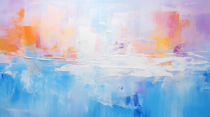 Fototapeta na wymiar Bright artwork abstract paint strokes on canvas. 