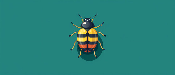 Bug vector illustration icon design template
