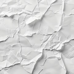 crumpled torn textured white paper for any design and as a background