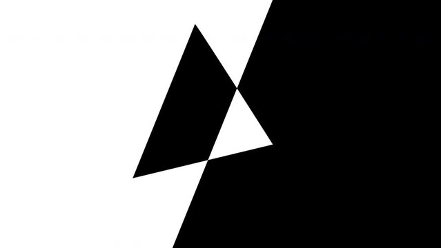 geometric transition mask, triangle and rectangle animation