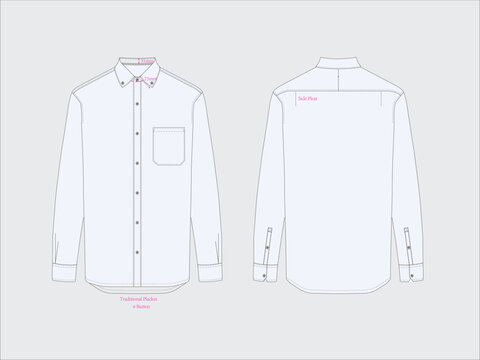 button down shirt illustration