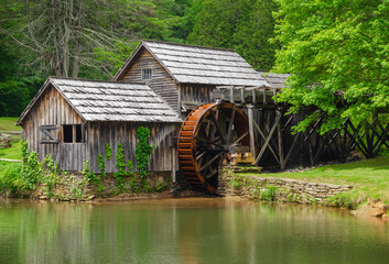 Mabry Mill at The Blue Ridge Parkway, National Parkway and All-American Road