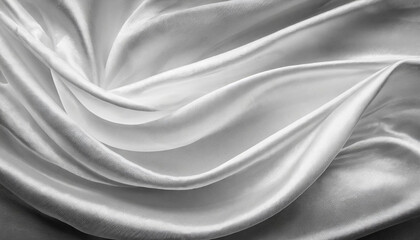 Fototapeta premium White silk fabric texture luxurious background 
