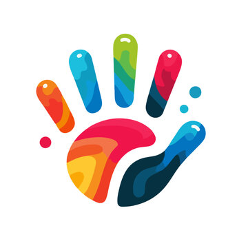 logo colored handprint