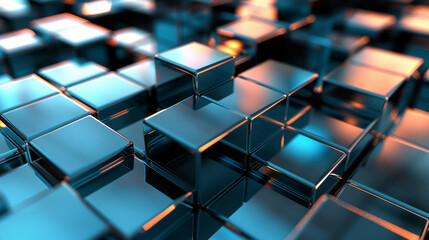 Obraz premium AI art, technology themed background