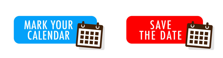 Obraz premium Mark you calendar / Save the date
