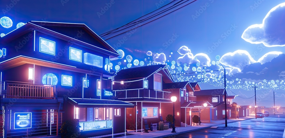 Poster see a smart home ecosystem blend engineering and programming for seamless living.