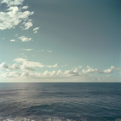 Fototapeta na wymiar Cinematic images of the ocean and sky beautiful ocean water clear sky