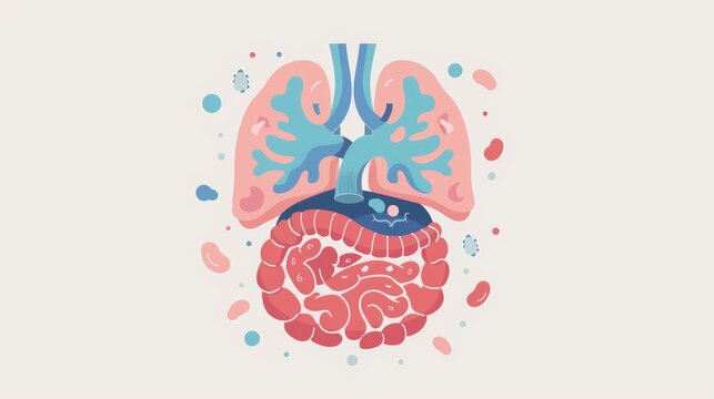 Anatomical Illustration of the Digestive System