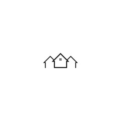 home real estate logo icon vector
