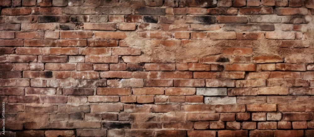 Poster this close up showcases the intricate brickwork of a historic site, highlighting the composite mater