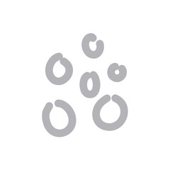 Hand drawn organic shape 