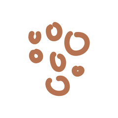 Hand drawn organic shape 