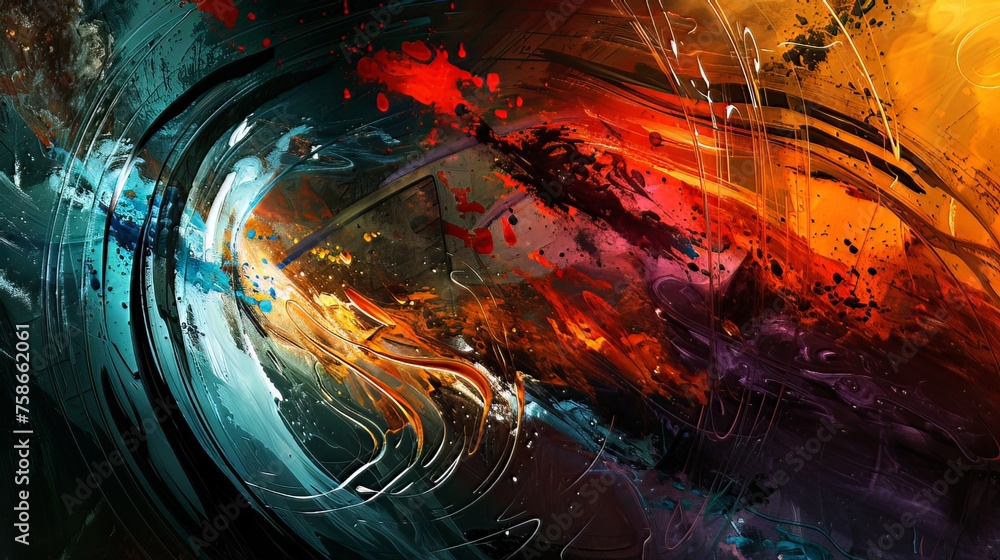 Poster Digital Artworks: Abstract or experimental visuals created using computer graphics and digital art techniques. 